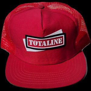 Vintage 1990s TOTALINE  Snapback Trucker Hat Ballcap Baseball Cap